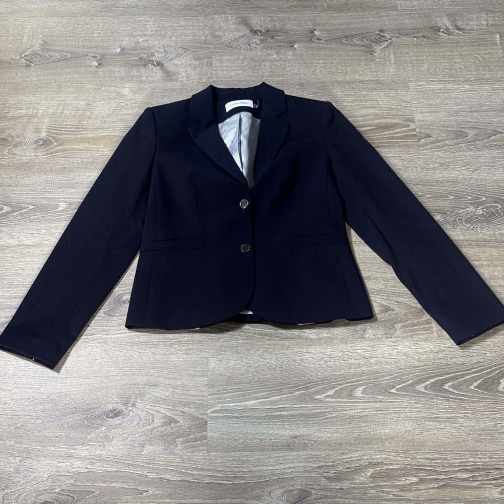 Calvin Klein Women's Dark Navy Blazer
